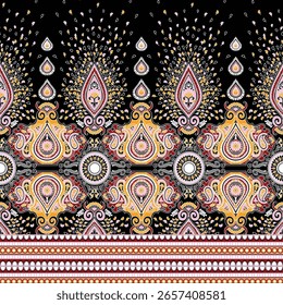 Fondo floral sin fisuras con flores de encaje. Patrón de encaje hecho a mano de Vector con flores