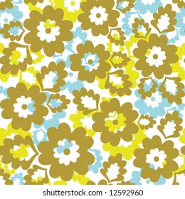 El fondo floral sin remedio. Repito muchas veces. Ilustración vectorial.
