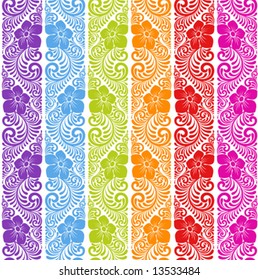 Seamless floral background. Repeat many times. Vector illustration.