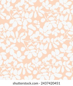Fondo floral sin costuras. Repita muchas veces. Ilustración vectorial.