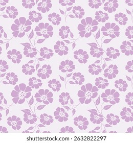 Seamless floral background. Repeat many times. Vector illustration