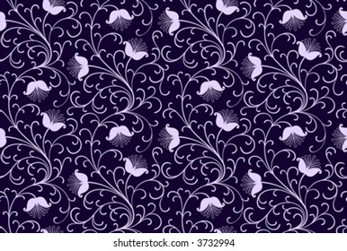 Seamless floral background. Repeat many times. Vector illustration.