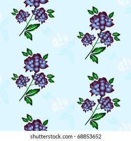 Seamless floral background. Repeat many times. Vector illustration.