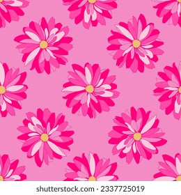 Seamless floral background. Romantic texture with flowers for surface design and decor. 