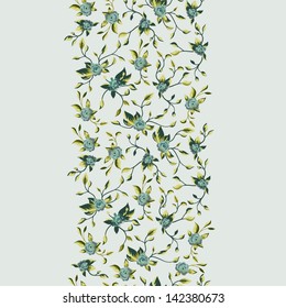 Seamless floral background with roses