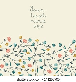 Seamless floral background with small flowers