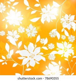 Seamless floral background for summer design