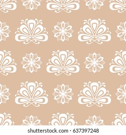 Seamless floral background for textile, wallpapers. Vector illustration