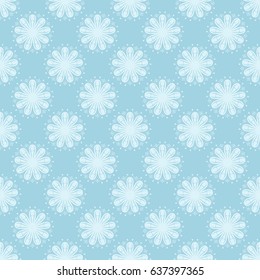 Seamless floral background for textile, wallpapers. Vector illustration