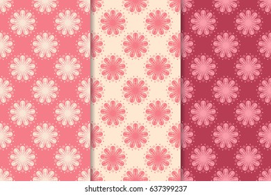Seamless floral background for textile, wallpapers. Vector illustration