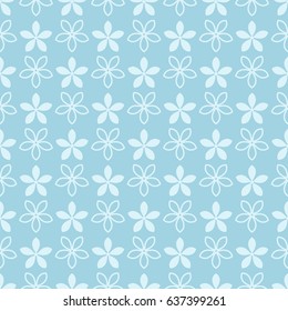 Seamless floral background for textile, wallpapers. Vector illustration