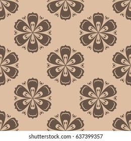 Seamless floral background for textile, wallpapers. Vector illustration