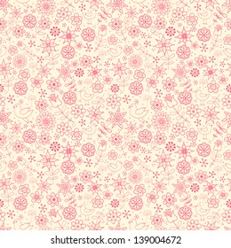 Seamless floral background. Texture with summer flowers. Can be used for wallpaper, pattern fills, textile, web page background, surface textures.