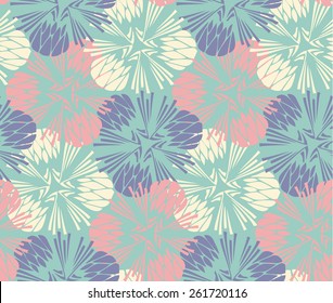 seamless floral background. Vector abstract pattern with flower