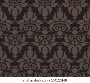 Seamless floral background, vector illustration