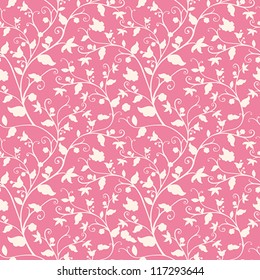 Seamless Floral Background / Vector Illustration