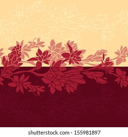 seamless floral background, vector illustration texture