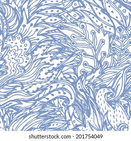 Seamless floral background. Vector illustration.