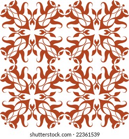 Seamless floral background. Vector illustration.