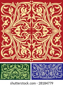 Seamless floral background. Vector illustration.
