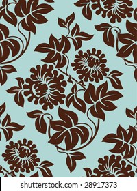 Seamless floral background. Vector illustration.