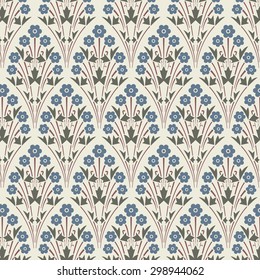 Seamless floral background. Vector illustration