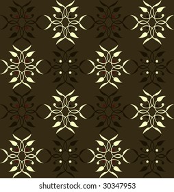 Seamless floral background. Vector illustration.
