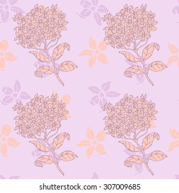 Seamless floral background. Vector illustration