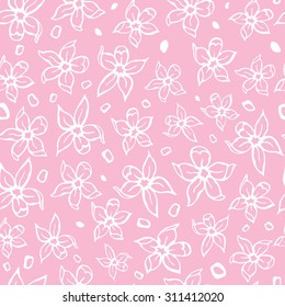 Seamless floral background. Vector illustration.