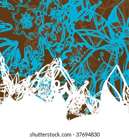 Seamless floral background. Vector illustration.