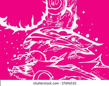 Seamless floral background. Vector illustration.