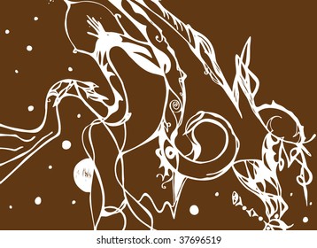 Seamless floral background. Vector illustration.