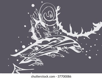 Seamless floral background. Vector illustration.