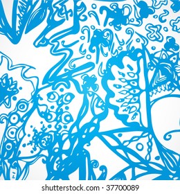 Seamless floral background. Vector illustration.