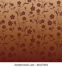 Seamless floral background. Vector illustration.
