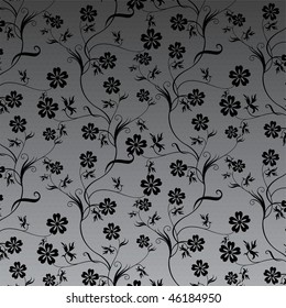 Seamless floral background. Vector illustration.