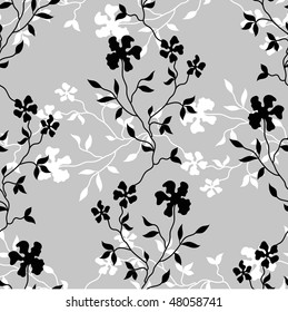 Seamless floral background. Vector illustration