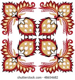 Seamless floral background. Vector illustration.