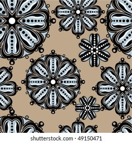 Seamless floral background. Vector illustration.
