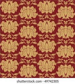 Seamless floral background. Vector illustration.