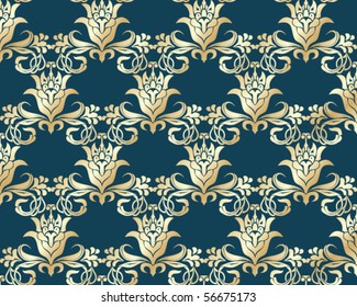 Seamless floral background. Vector illustration.