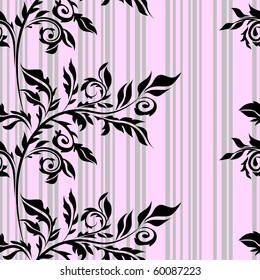 Seamless floral background. Vector illustration