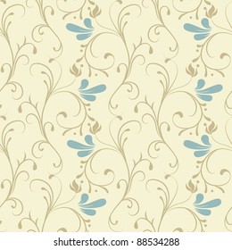 Seamless floral background. Vector illustration