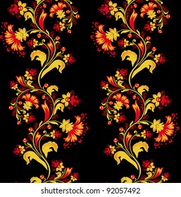 Seamless floral background. Vector illustration.