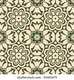 seamless floral background, vector image