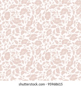  seamless floral background with wild-roses