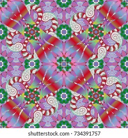 Seamless floral background for wrapping, textile, wallpaper. Vintage flowery pattern. Soft cotton design. Vector frourish texture. Soft tile.