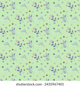 Seamless floral blossom pattern art design print fabric illustration vector