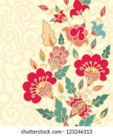 seamless floral border