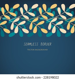seamless floral border